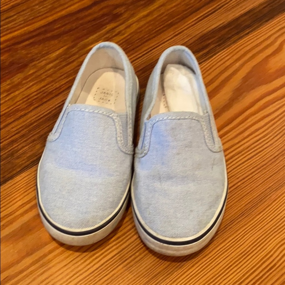 Janie and Jack chambray slip on sneakers size 8
